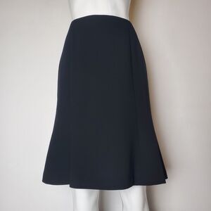 Vintage Y2K Dana Buchman Black Wool Mini Skirt